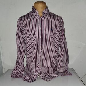 Ralph Lauren Striped Men's Dress Shirt Size 16 L
